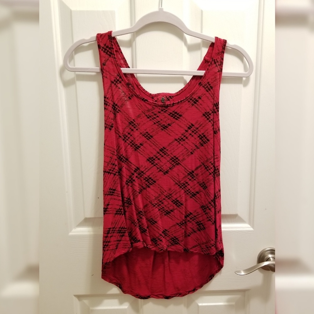 Faded Plaid Tank